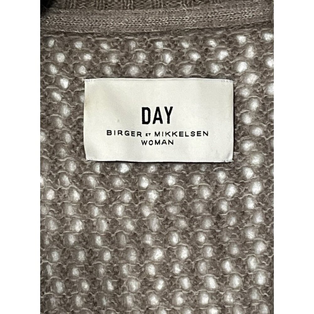 DAY Birger et Mikkelsen Taupe Wool Mohair Blend Long Sweater Cardigan - Picture 11 of 12
